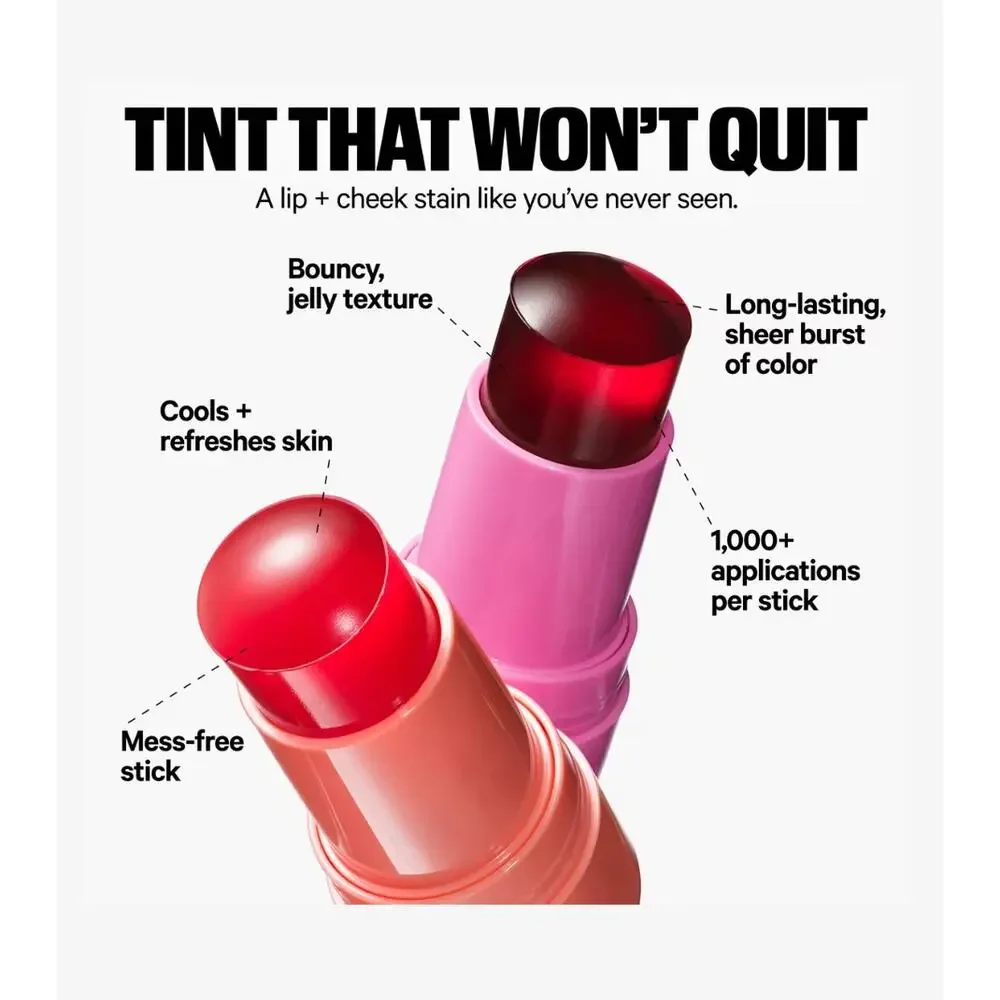 Milk Makeup Cooling Water Jelly Tint Lip + Cheek Blush Stain | Burst